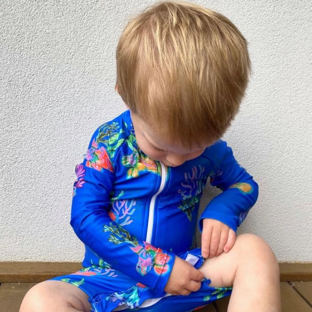 One Fine Baby Todder UV Suit With NappyChange Snaps (Unisex) in